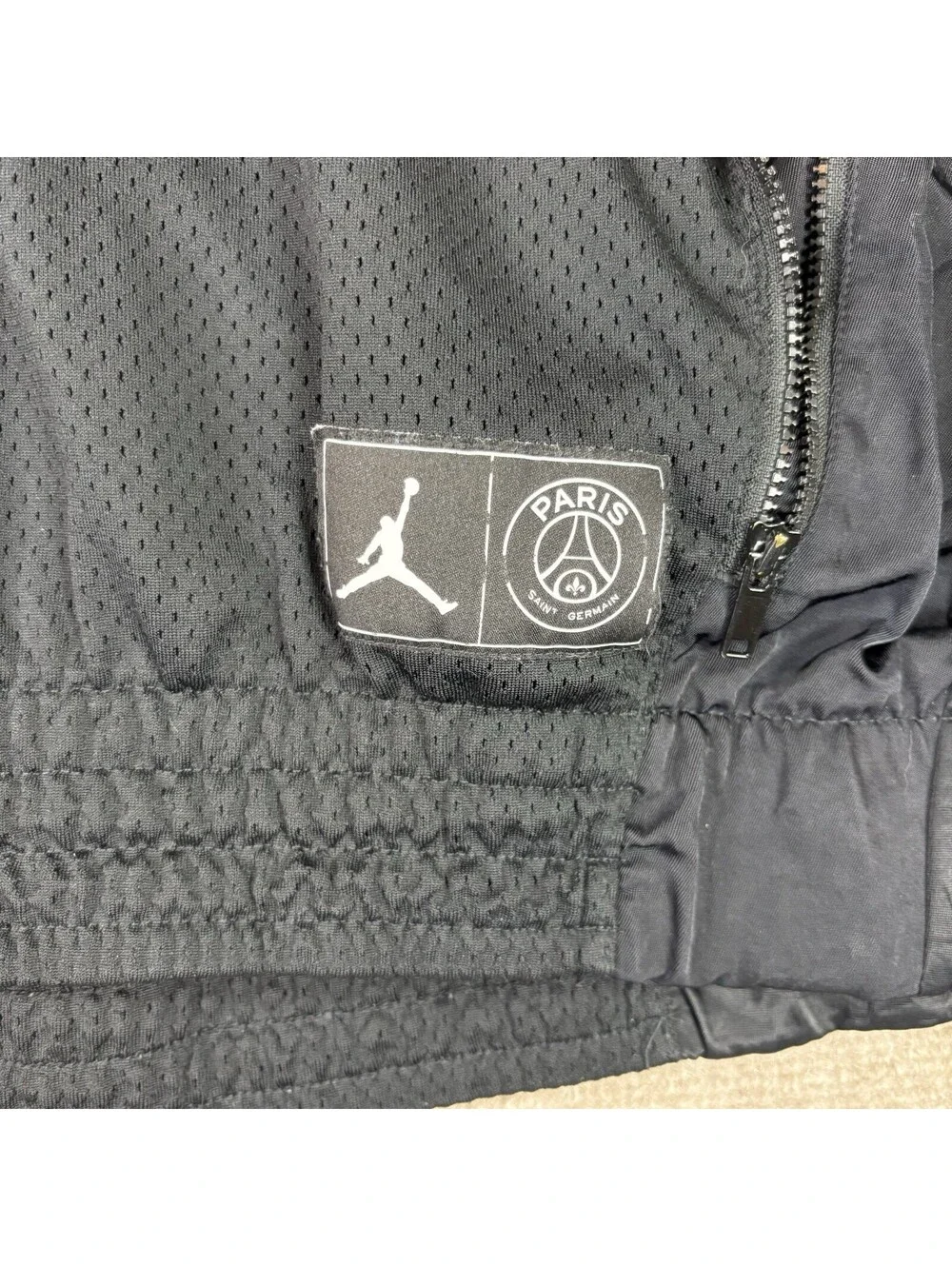 Nike Air Jordan PSG Paris Saint Germain Windbreaker Jacket Black Red Blue XXL 2X